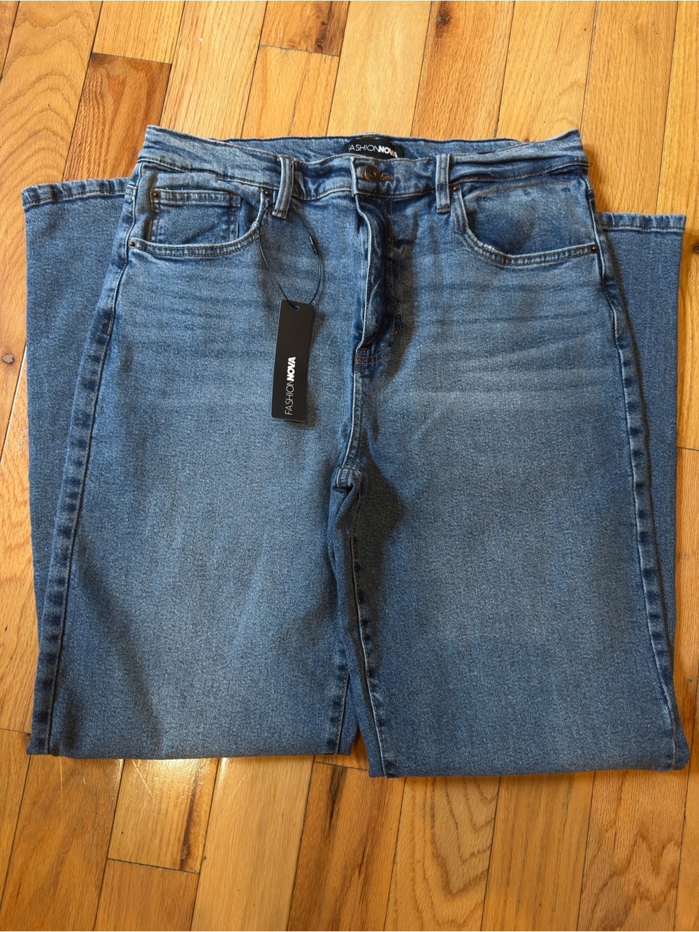 Tall 90’s  Straight Leg Women’s Jeans - Blue - Picture 3 of 5